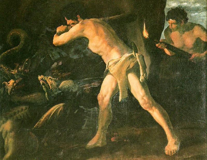 Francisco de Zurbaran hercules fighting the hydra of lerna China oil painting art